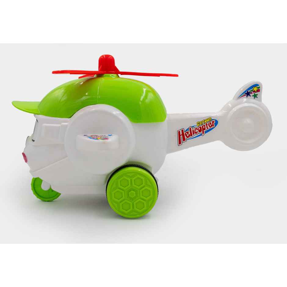 Toybharat Cartoon Helicopter Toy for Kids | Ideal Travel Toy and Birthday Gift | Assorted