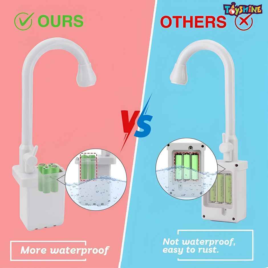 Toyshine Mist Spray Water Kitchen Set Toy Playset Play Sink With Running Water Toy - Assorted