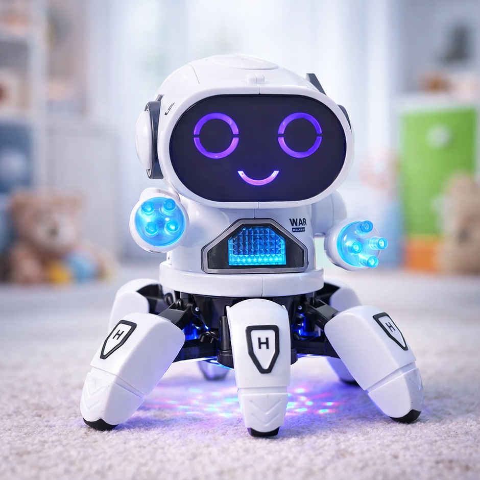 Toyshine Bot Pioneer Dancing Robot Toy For Boys & Girls | White