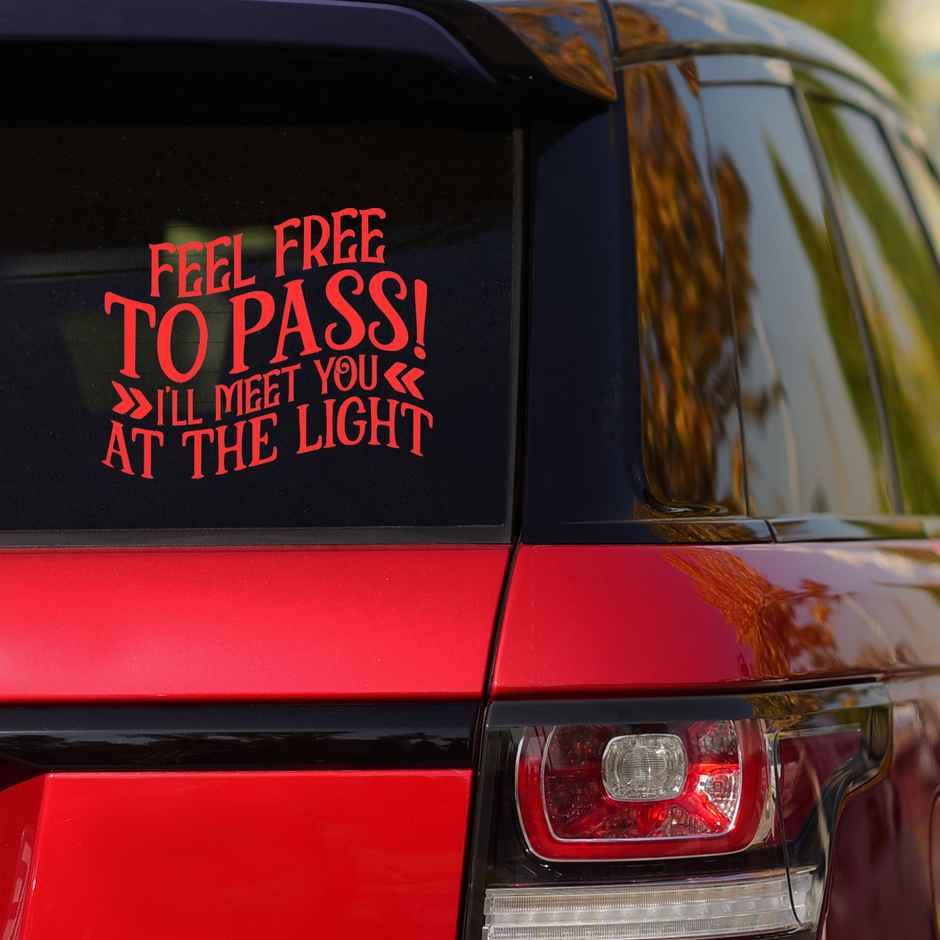 House Of Festivals Automobile Reflective Sticker - 10 x 10 Inches Design 4