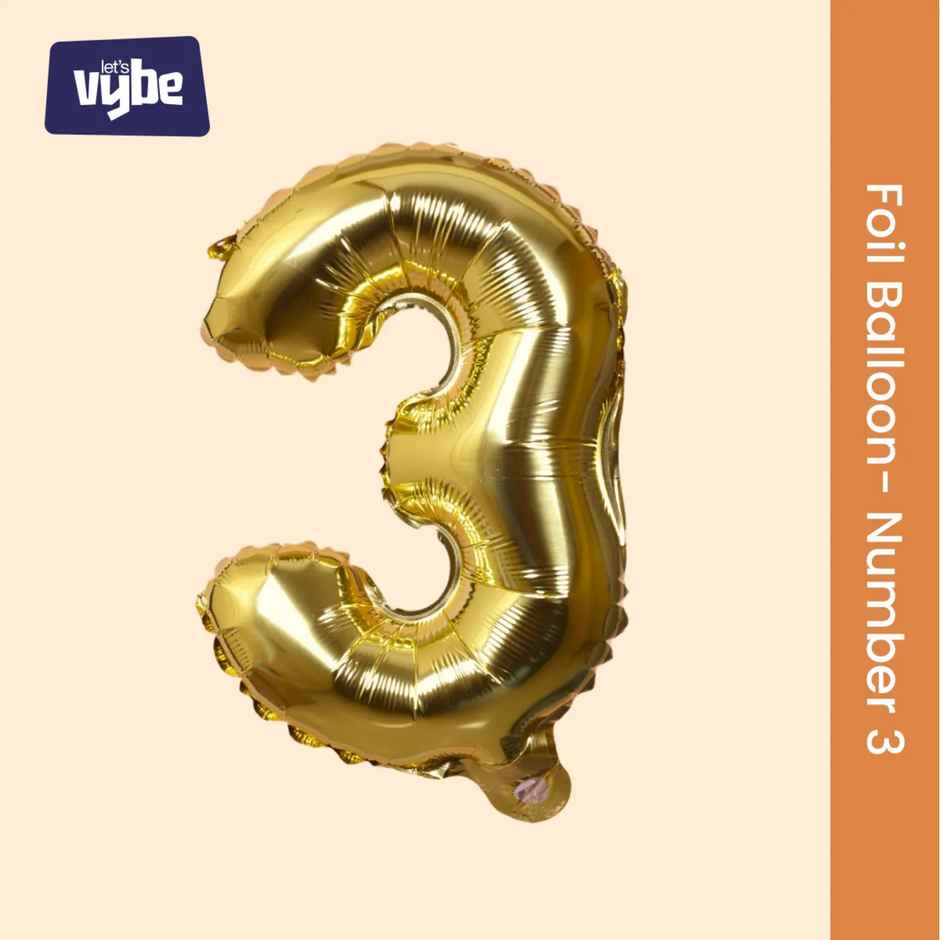 Foil Balloon Number 3 | Let's Vybe