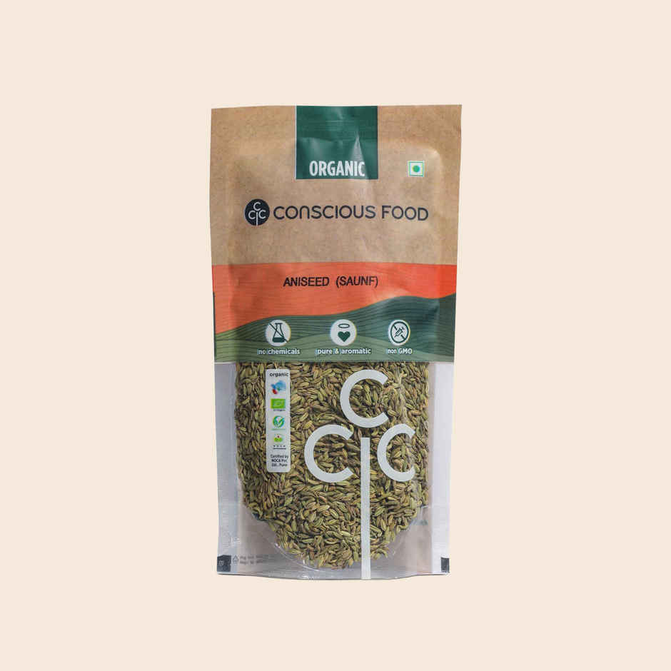 Conscious Food Organic Saunf Seeds