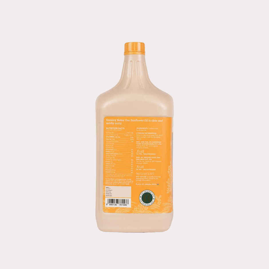 Anveshan Sunflower Wood Cold Pressed Oil Hdpe Can | Healthy Cooking Oil