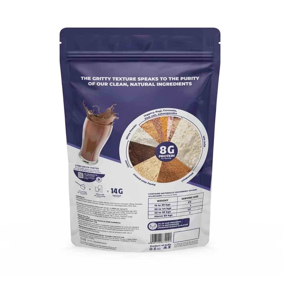 Foodstrong Teen Protein Chocolate Protein Drink Mix | For 7+ years Kids