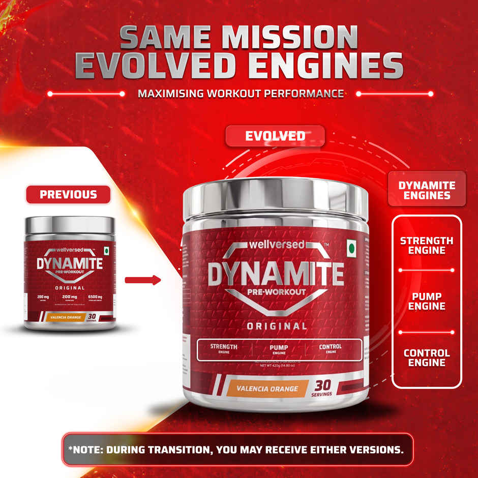 Dynamite Pre-Workout (30 Servings) Valencia Orange
