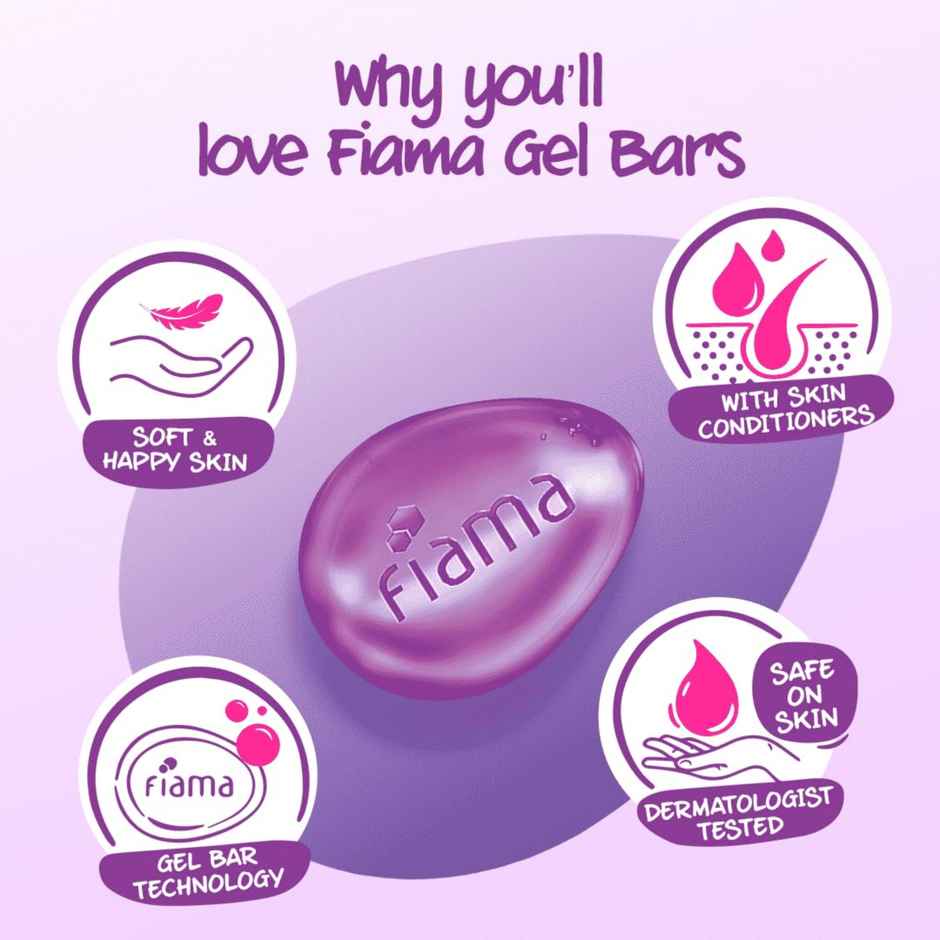 Fiama Gel Bar Celebration Pack With 5 Unique Gel Bars, with Skin Conditioners