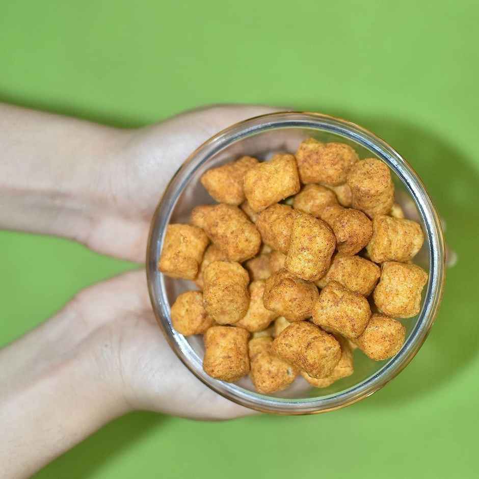 Heka Bites Roasted Quinoa Puffs Indian Chaat | Low Calorie & Healthy Snacks