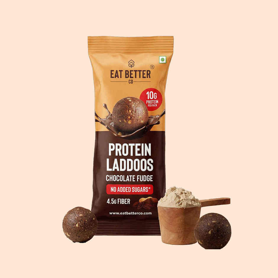 Eat Better Co Protein Laddu | Chocolate Fudge