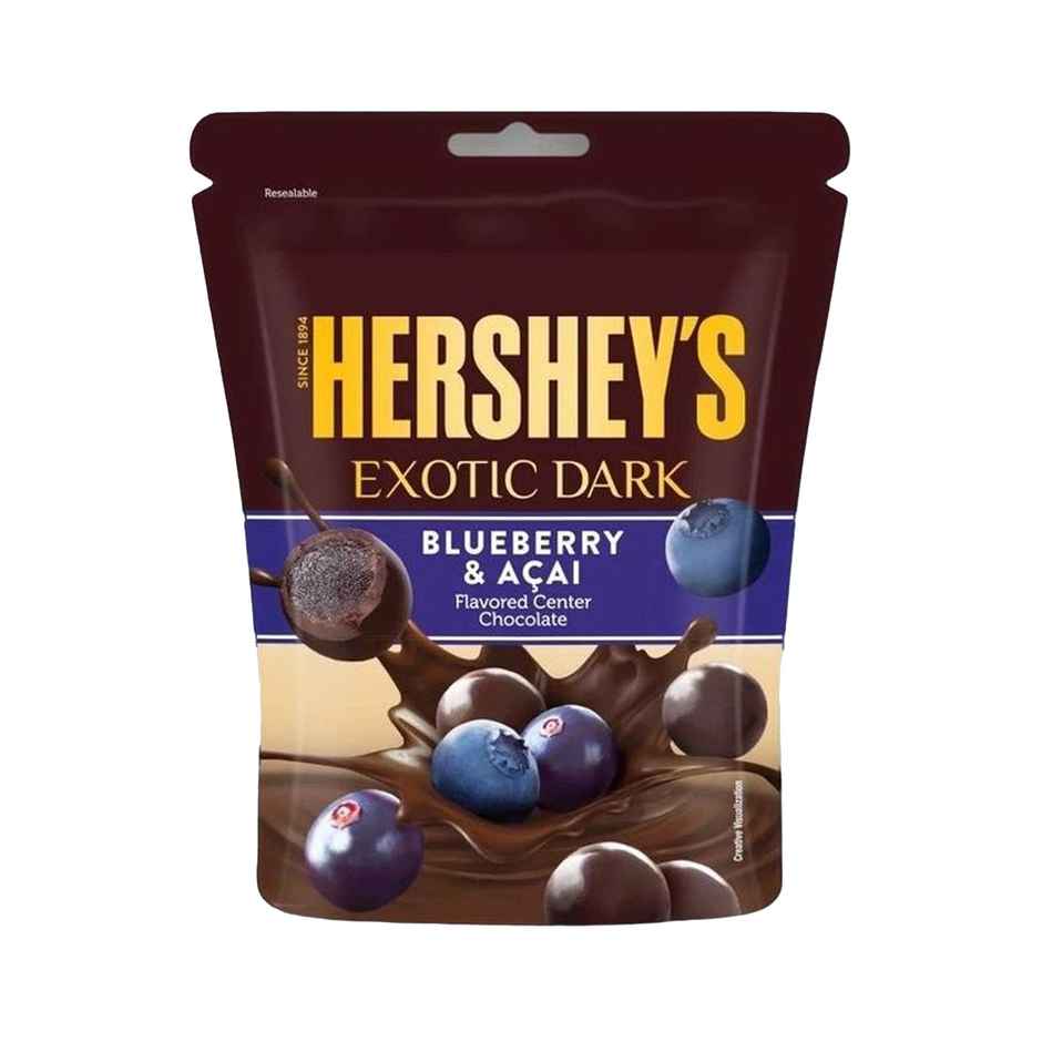 Hershey's Exotic Dark Blueberry And Acai Chocolates Share Bag