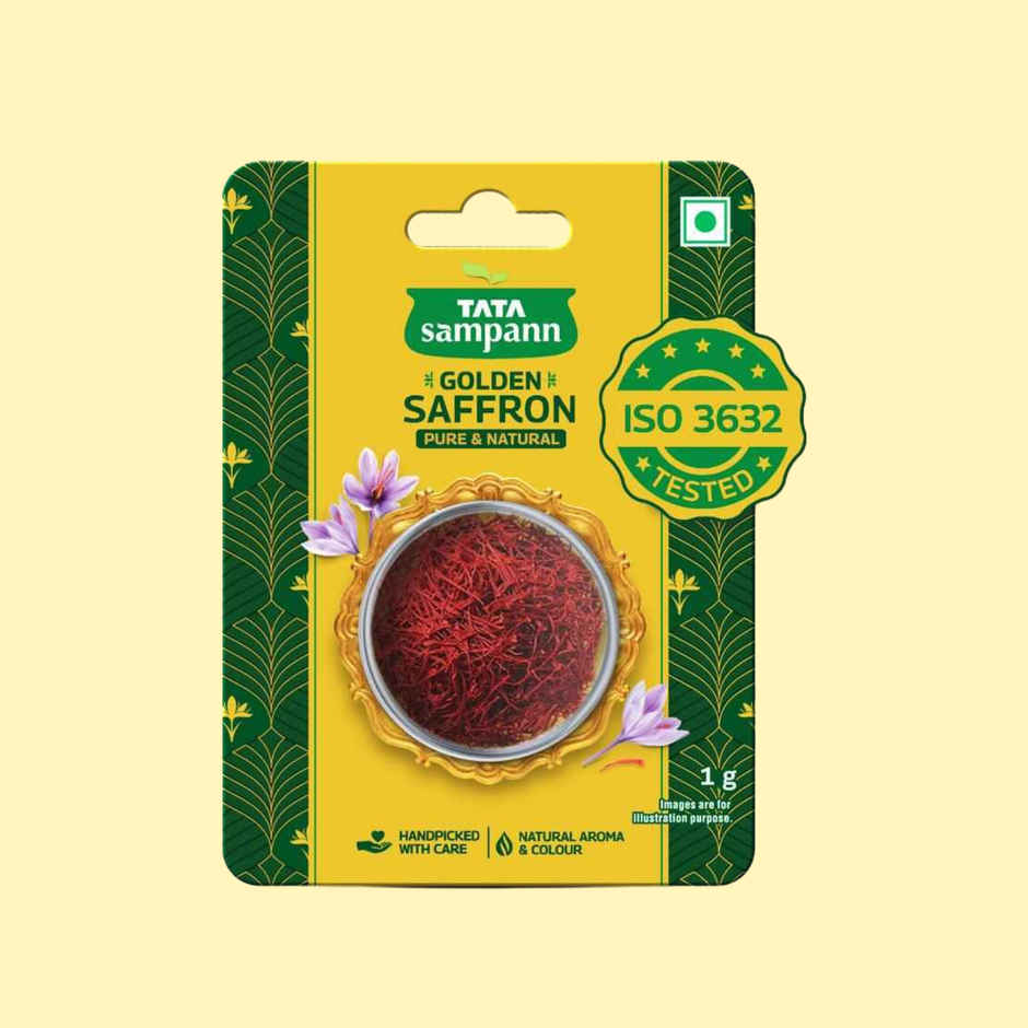 Tata Sampann Golden Saffron | Natural Aroma And Colour | Pure Kesar