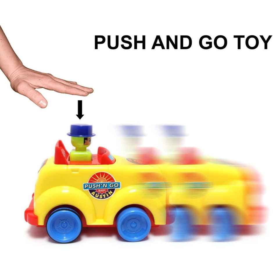 Toybharat Push N Go Turbo | Multicolour | Travel Toys | Birthday Gift | Toy N Go Toys | Assorted