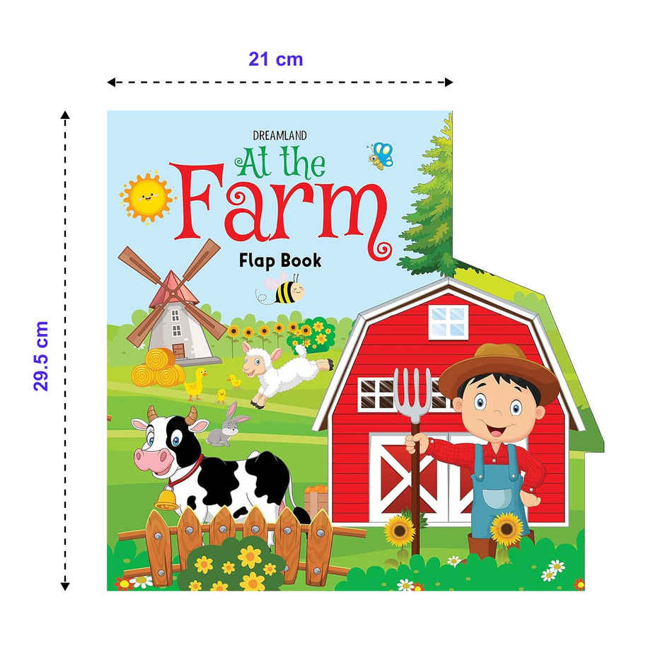 At The Farm- Lift The Flap Book For Kids Age 3-6 Yrs|Colourful Pictures | Kids Early Learning Book