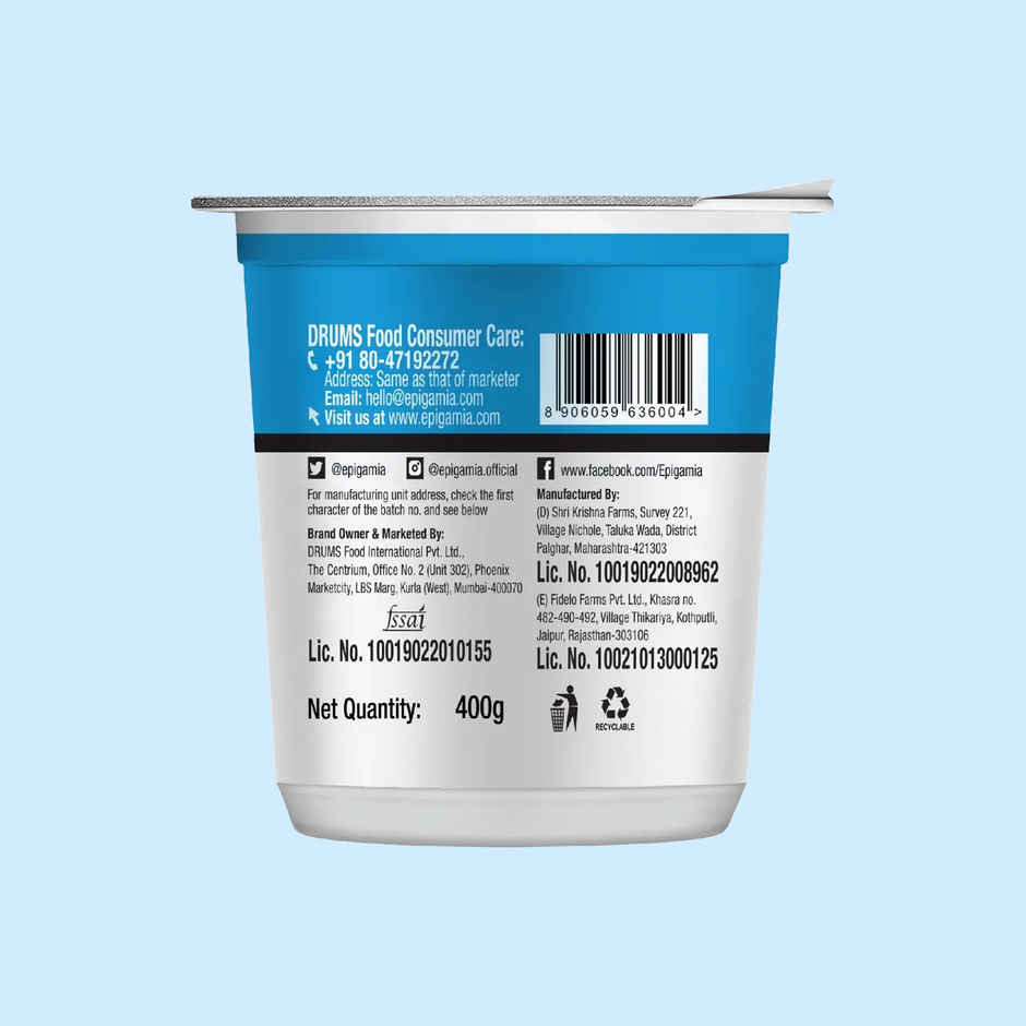Epigamia Greek Yogurt- Natural