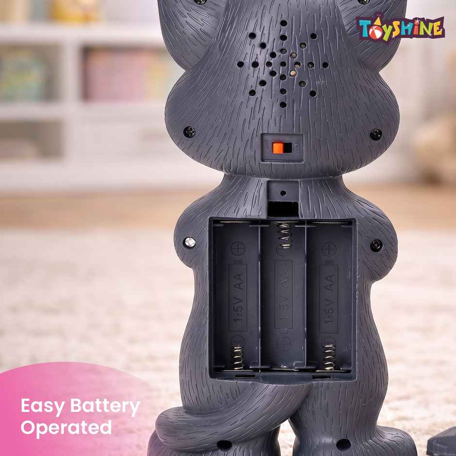Toyshine Mimicing Repeat What You Say Talking Cat For Kids Birthday (2-5 Year Old) - Grey