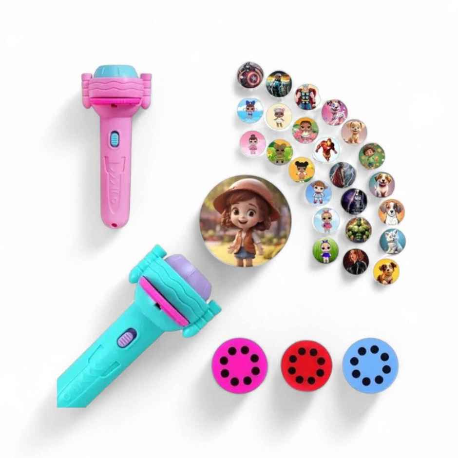 Toyshine Projection Flashlight Educational Toy 3+ Years | 24 Patterns Bedtime Toy for Kids