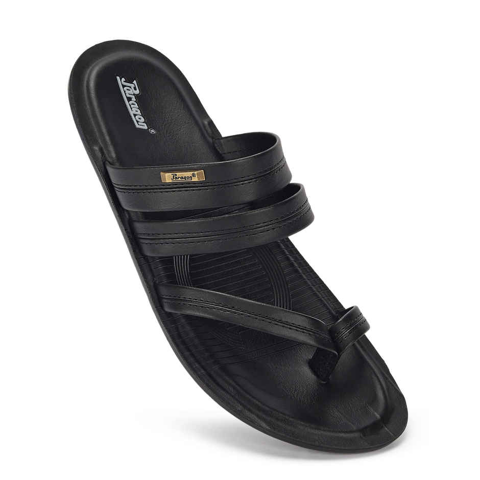 Paragon Men's Black Pu Sandals PUK2224G UK 6