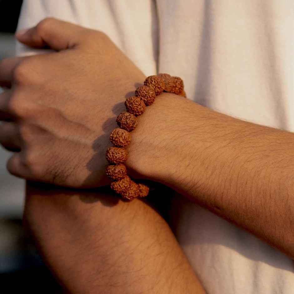 Astrotalk 7 Mukhi Rudraksha Bracelet for Spiritual Wear | Pack of 1