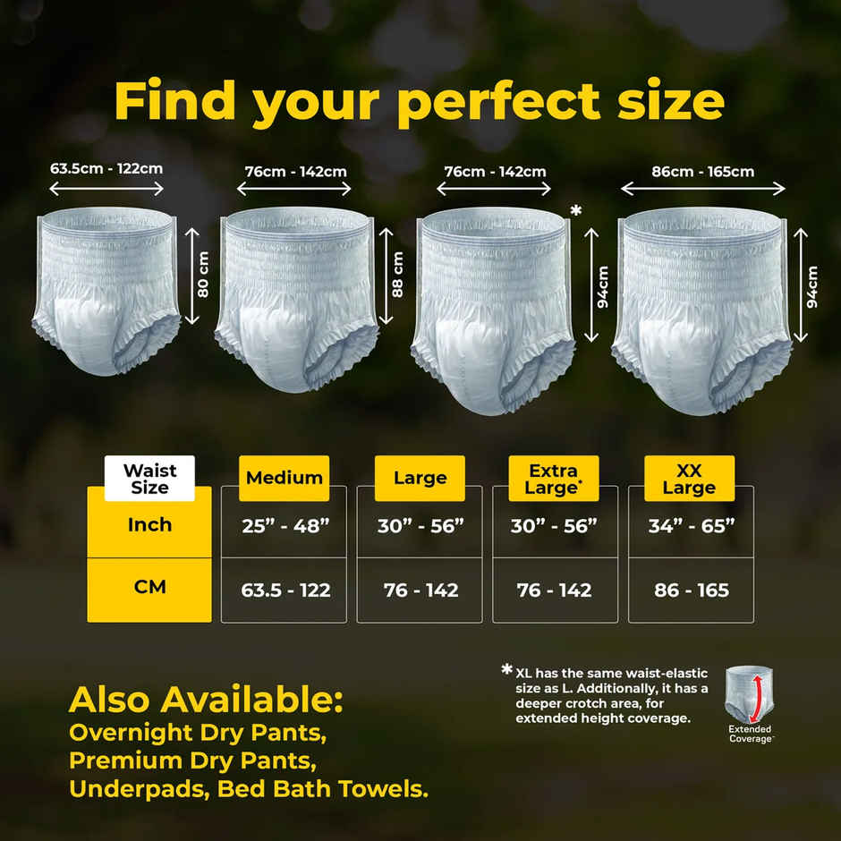 Friends Adult Diaper Pant | Classic Type | L | 30 - 56 inch Combo