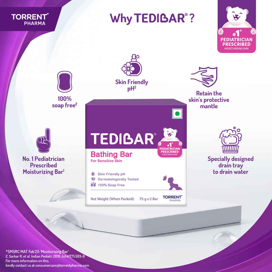 Tedibar Bathing Bar For Babies Sensitive Skin Pack