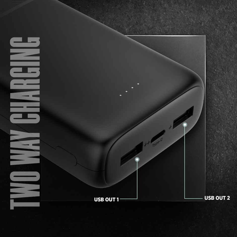 Intex 20000 mAh 12 W Power Bank (Smokey Black, Lithium Polymer)