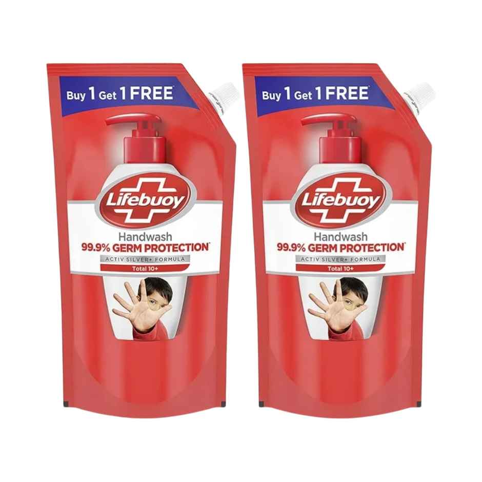 Lifebuoy Total 10 Activ Naturol Germ Protection Handwash Refill (Buy 1 Get 1 Free) Combo