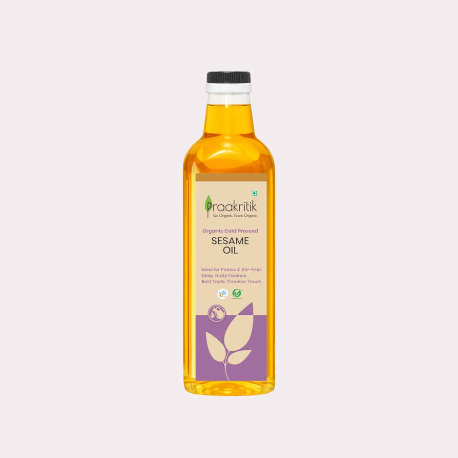 Praakritik Sesame (Til-Gingelly) Cold Pressed Oil | Organic Cooking Oil
