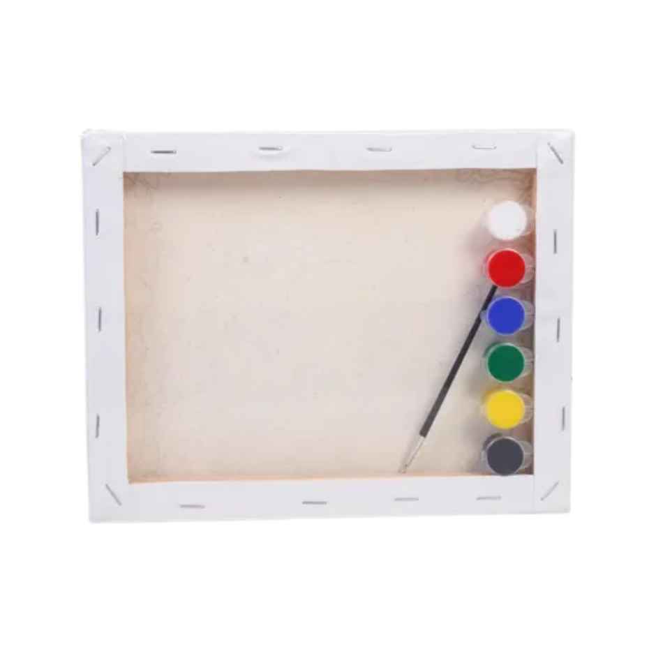 Itsy Bitsy Pre -printed Canvas With Colours Mermaid World Painting Kit 8 x 10 Inch SW LB