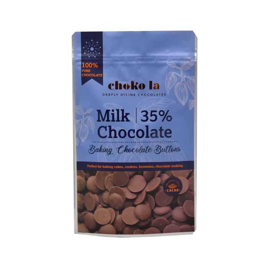 Chokola Milk 35% Baking Chocolate Buttons