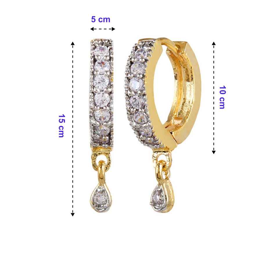 Youbella Combo Of Fancy Drop And Gold Plated Bali Earrings(Ybear - 0010 - Fof)