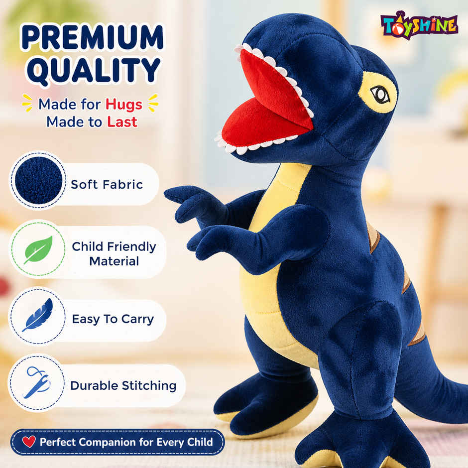 Spanker 22 Cm Dinosaur Plush Toy | Blue | Cute Toy for Kids