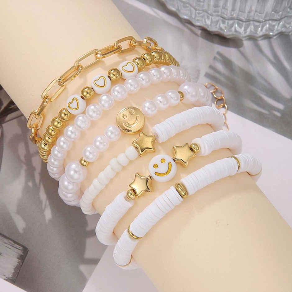 Shining Diva Fashion Stylish Multilayer Boho Bohemian Bangle Bracelet for Women and Girls | 15877b