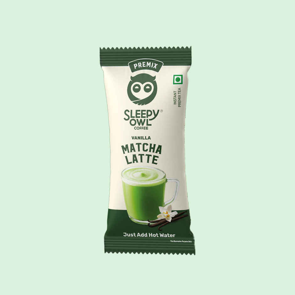 Sleepy Owl Vanilla Matcha Tea Premix Sachet Authentic Japanese Matcha Latte