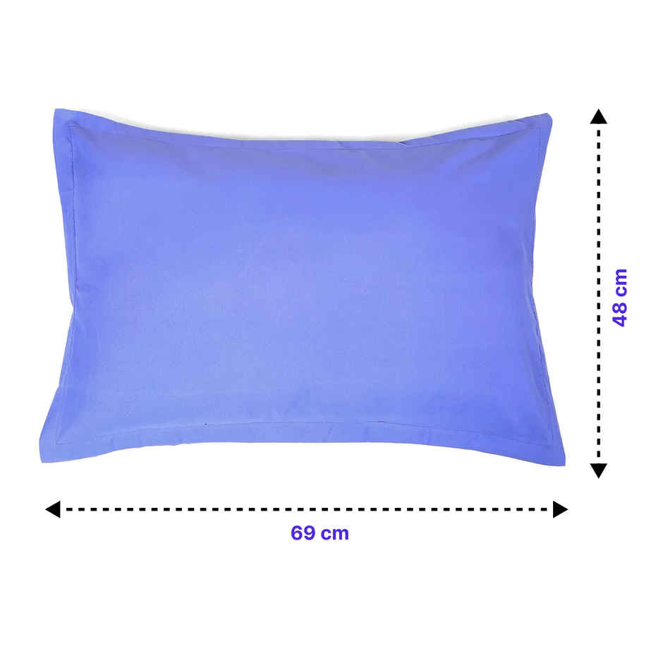 Status Pillow Cover Set Of 2 46 Cm x 69 Cm - Sky Blue