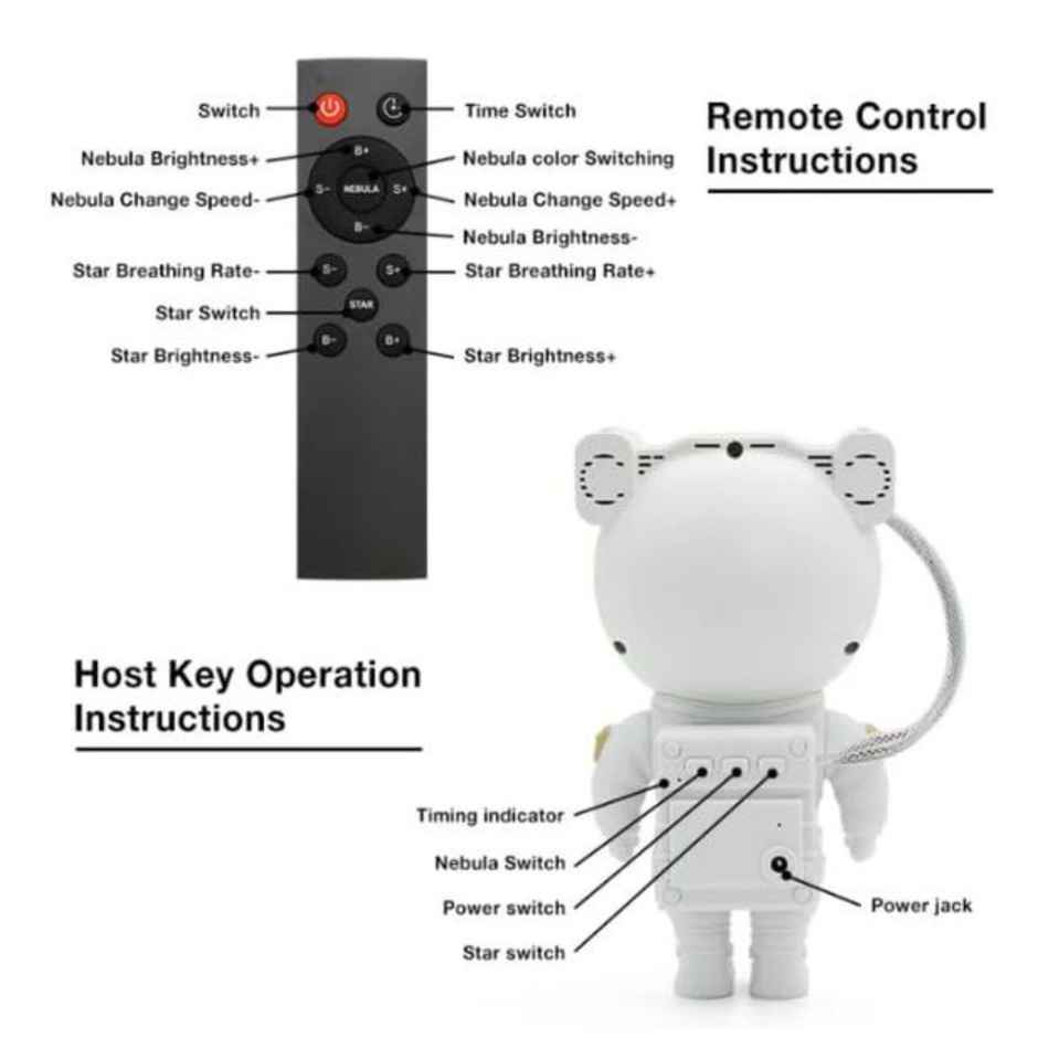 Toy Imagine Astronaut Galaxy Projector