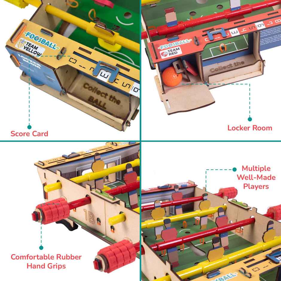 Smartivity Foosball Table Top Indoor Sports Game, Perfect Gift for 6 to 12-Year-Old Kids