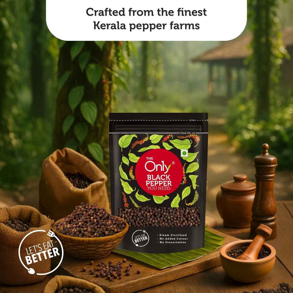 On1y Whole Black Pepper Kali Mirch Sabut