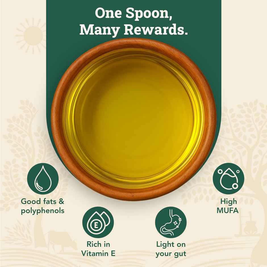Anveshan Extra Virgin Olive Oil | Pet Bottle | Cold Pressed Extraction