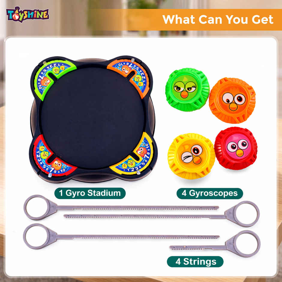 Toyshine Cool Top Fusion Battle Spinning Tops Game for Kids | 2+ years | Battling Top Stadium