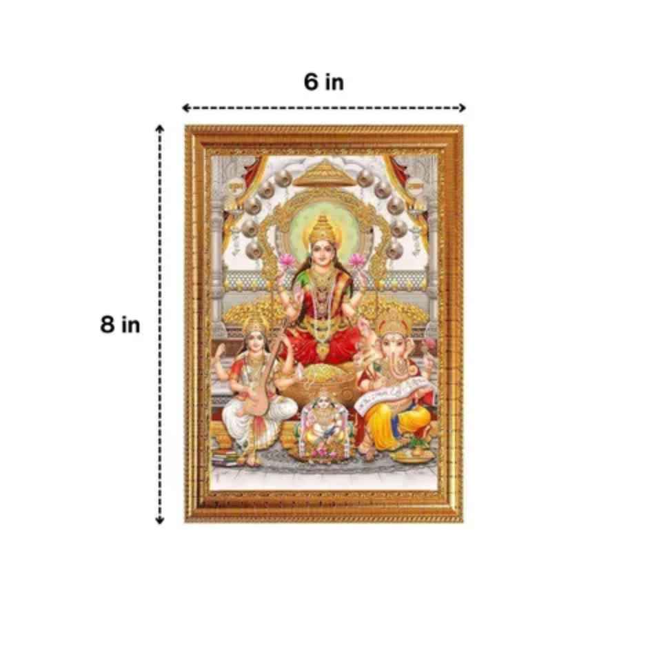 Laxmi Ganesh Deity Photo | 6 x 8 in | Assorted Designs | Divine Vibes