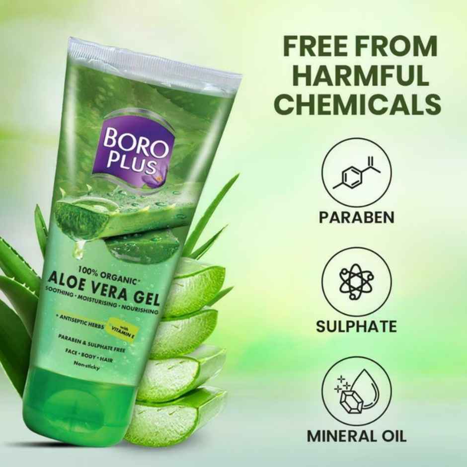BoroPlus 100% Organic Aloe Vera Gel