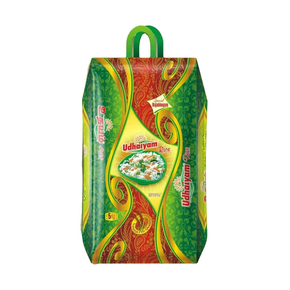 Fortune Sunlite Refined Sunflower Oil (Pouch) 1 l * 3 & Udhaiyam Ponni Rice 5 kg with 1 kg Sugar Free