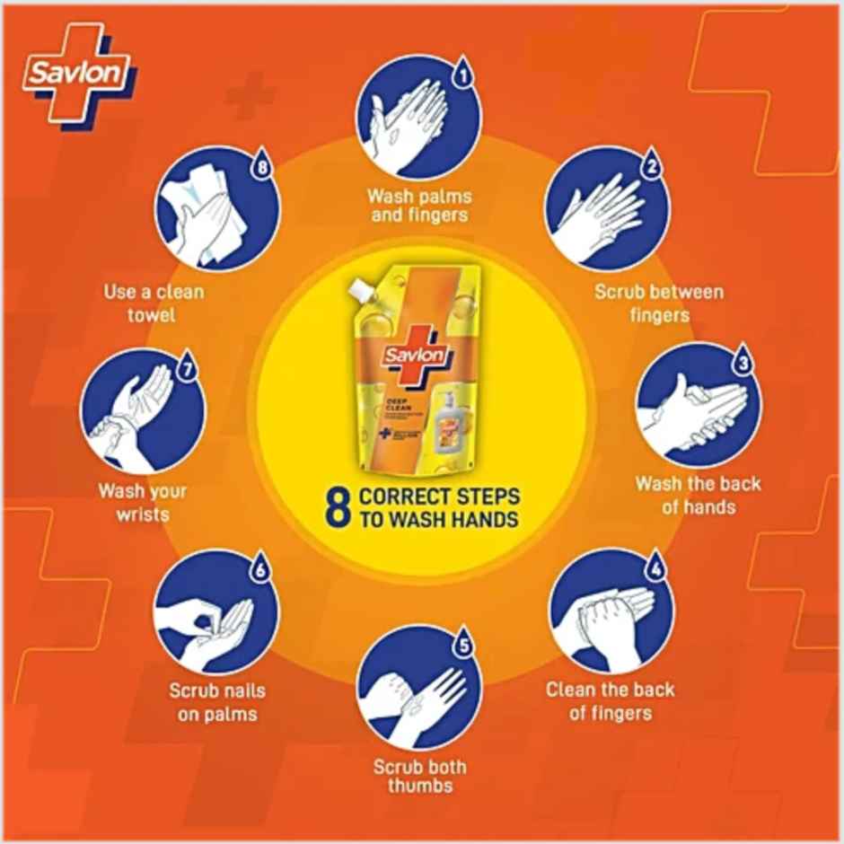 Savlon Deep Clean Liquid Handwash Refill Pouch Combo