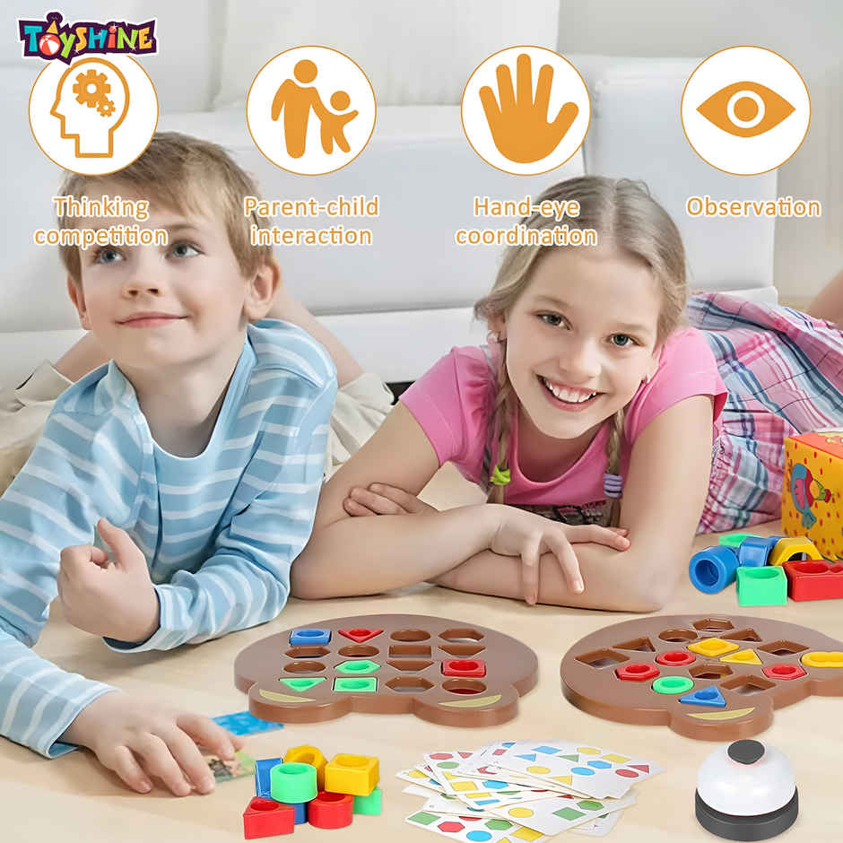 Toyshine Geometric Shape Matching Puzzle Interactive Educational Game for Kids 3+