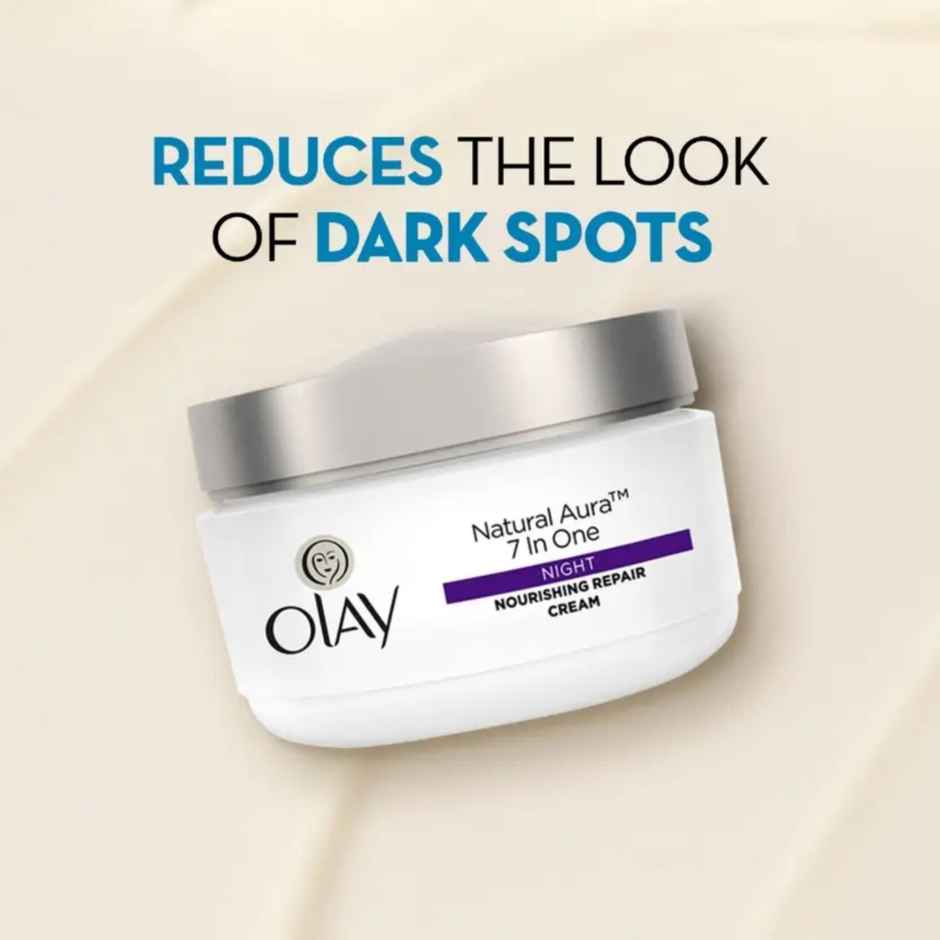 Olay Natural Aura Night Cream With Vitamin B3, Pro B5, E