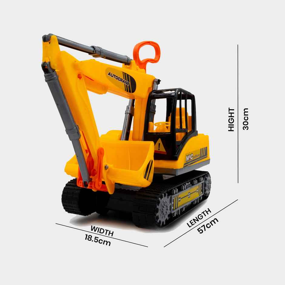 Toybharat Mac Bulldozer | Multicolour | Travel Toys | Birthday Gift | Free Wheel | Assorted