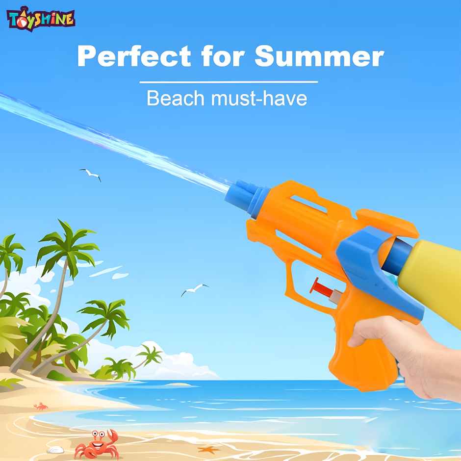 Toyshine 150 ml Capacity Water Gun | 18x10 cm for Holi | Toy Gun | (Color and Print May Vary)