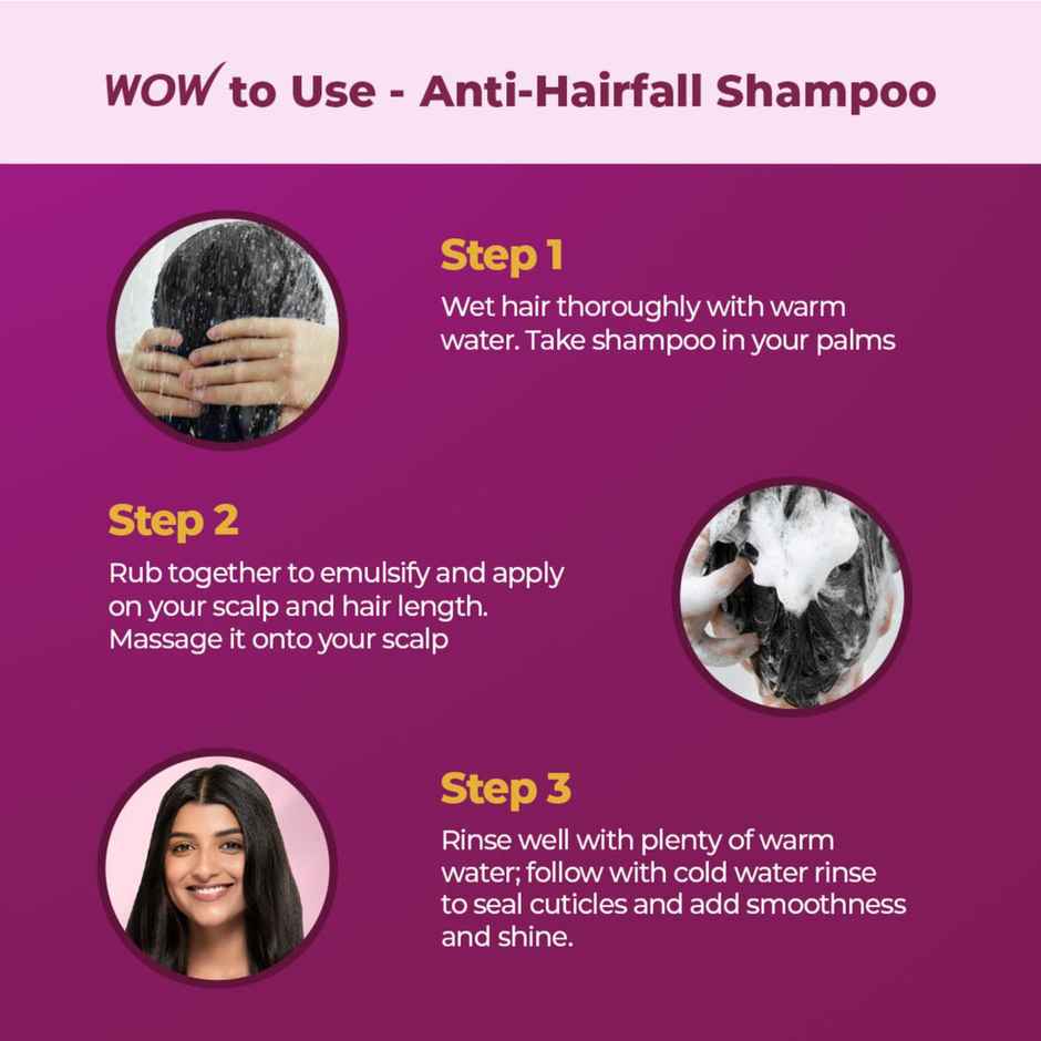 Wow Skin Science Red Onion Black Seed Oil Shampoo