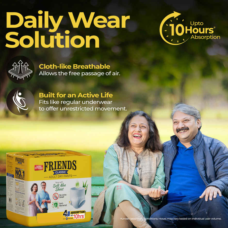 Friends Adult Diaper Pant  | M | 25-48 inch | Classic Type