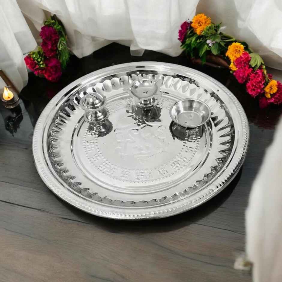 Steel Pooja Thali | Divine Vibes