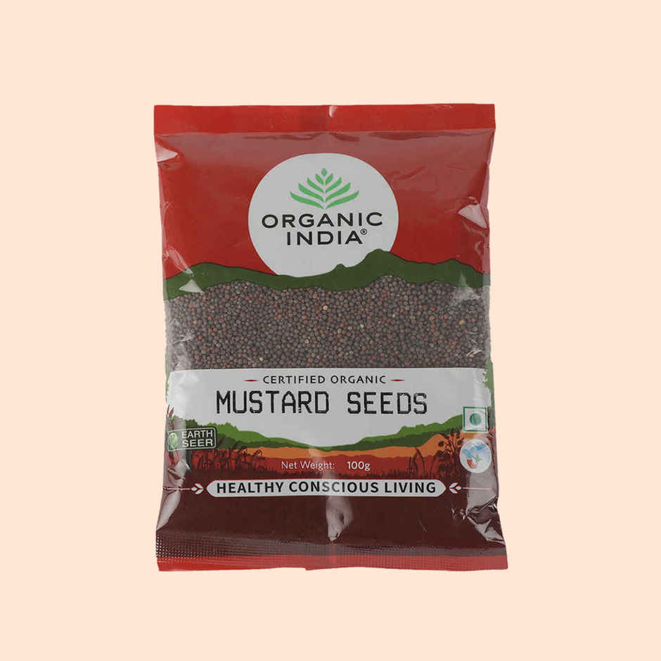 A Tata Product - Organic India Aromatic, Good For Digestion Organic Mustard Seeds